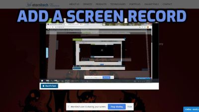 Add a screen record