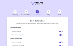 Easy Setup Wizard Screen 3