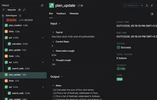 KodeAgent traces on LangSmith