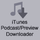 iTunes Podcast & Audio Preview Downloader icon