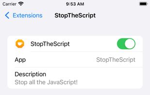StopTheScript screenshot 1