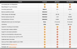 Online storage unlimited / 200 GB for Premium / Free Members