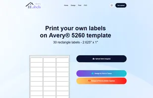 Print on Avery® 5260 template