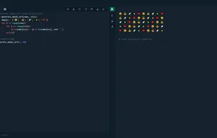 Example usage of the Python Online compiler.