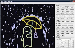 An animated rain animation