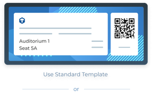 Design custom tickets from scratch or use a readymade template.