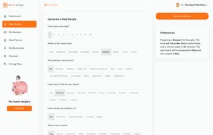 Recipe ingredients search