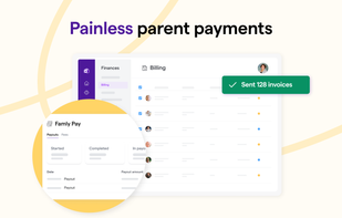 Make parent payments simple with in-app automatic payments, one-click billing and payment reminders.
