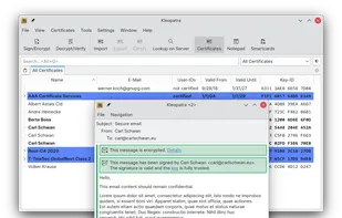Kleopatra screenshot 1