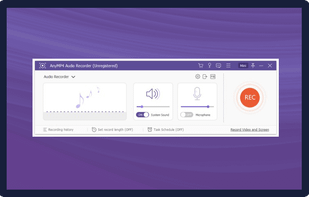 AnyMP4 Audio Recorder screenshot 1