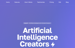 Artificial Intelligence for Content Creators Home Page