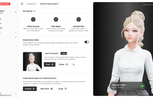 Spatial Agents Console — Explore the playground to test and simulate your AI agent.