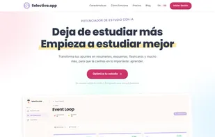 Homepage of selectiva.app