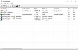 MyUninstaller screenshot 1