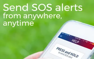 Simple onscreen button to press.
Can include a photo and customised message