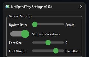 NetSpeedTray screenshot 2