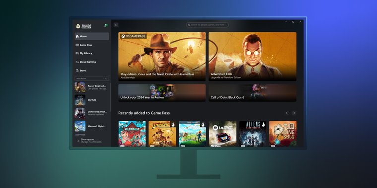 Microsoft updates the Xbox App on Windows with a new redesign and over 400 new games image