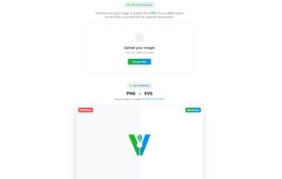 PNG vs SVG comparison showing conversion quality