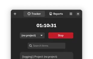 Time Tracker for GNOME screenshot 1