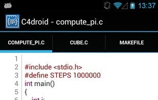 C4droid screenshot 1