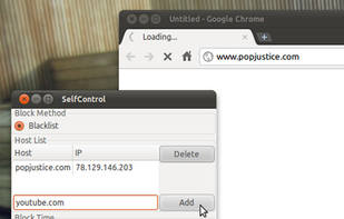 SelfControl -- The Linux port screenshot 1