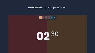 A dark mode helps you stays productive in dimly lit areas, too. 