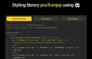 Panda CSS screenshot 1