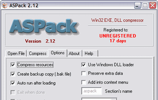 ASPack screenshot 1