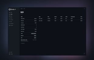 Trade detail view on desktop.