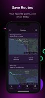 Save your places and routes for easy navigation