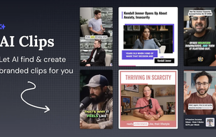 Recast extracts the most engaging highlights from your episode to create short video clips.