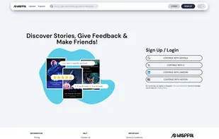 Screenshot of the Wisppal login page.