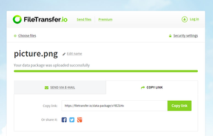 FileTransfer.io screenshot 1