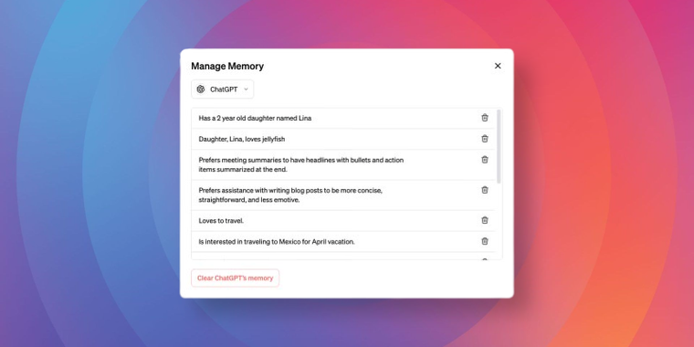 OpenAI is giving ChatGPT a memory to enhance efficiency in future conversations image