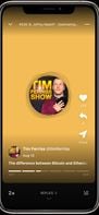 Convo automatically transcribes and divides podcast episodes into chapters.