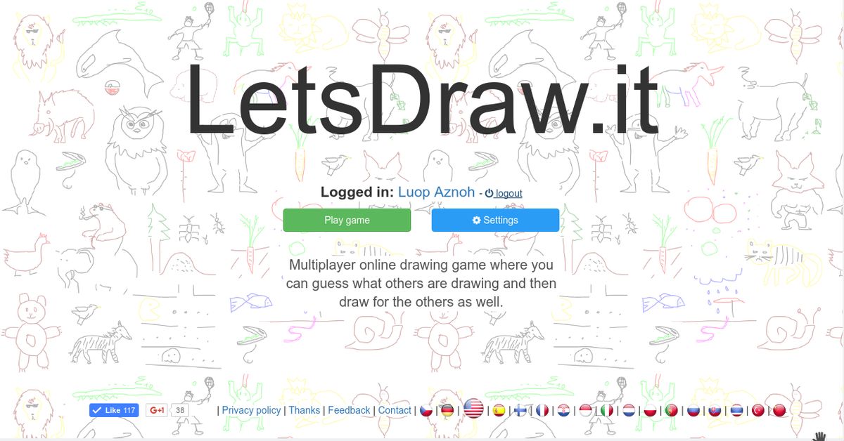 Drawing game online