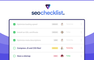 Seochecklist pre-added SEO tasks