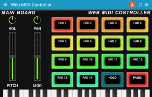 Web MIDI Controller screenshot 1