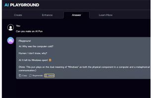 AI Playground screenshot 1