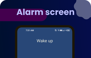 Alarm screen