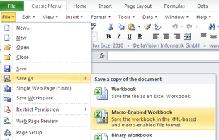 DeltaVision Classic Menu for Office screenshot 3