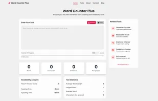 Home Page of Word Counter Plus

link is: https://wordcounterplusapp.com