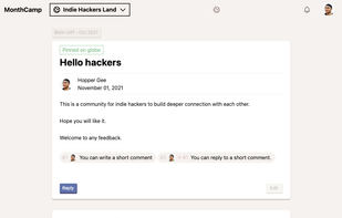 MonthCamp screenshot 2