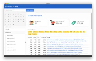 Ensellify eBay Market Research screenshot 1
