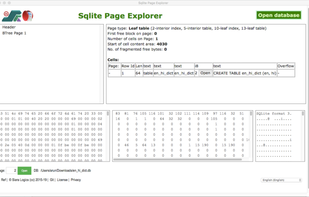 Sqlite Page Explorer screenshot 1