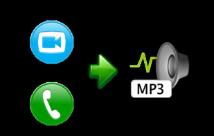 Evaer supports separate MP3 audio file recording when you record the Skype video calls. You can also use it just to record the Skype audio calls.