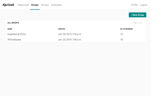 Group your employees by department or location. Decide which surveys a group will receive, and at what time.