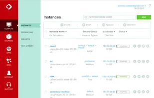Exoscale screenshot 1