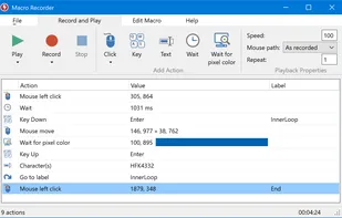 Main program with macro script