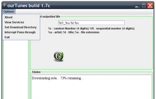 Ourtunes screenshot 1